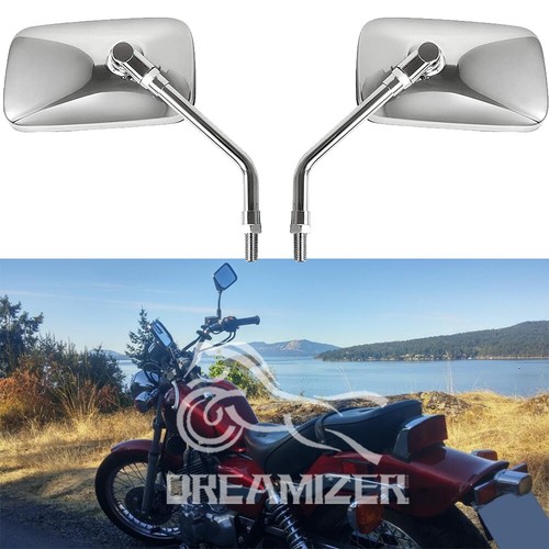 Silver rectangle rearview - silver,