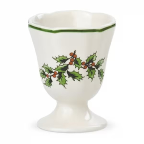 Spode christmas tree egg cup - christmas,
