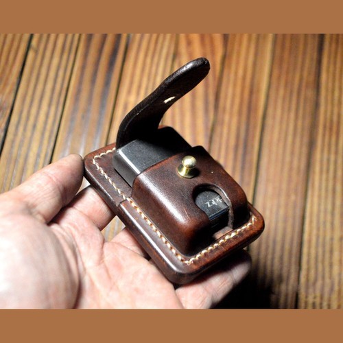 Handmade genuine leather case - leather,