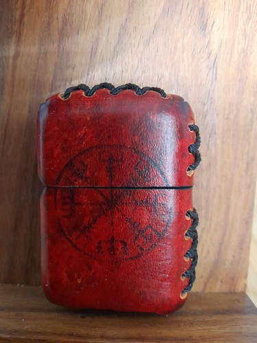 Zippo custom hand made leather
