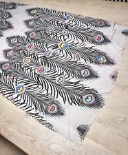 Matthew Williamson Peacock Print Scarf Cashmere/Silk/Wool BRAND NEW RRP £395