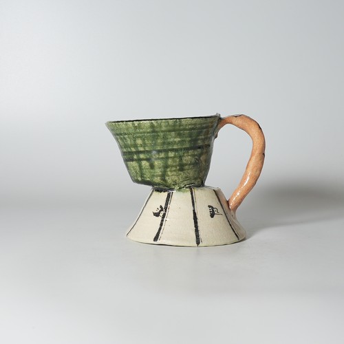 Oribe mug cup katsunori sawa - oribe,