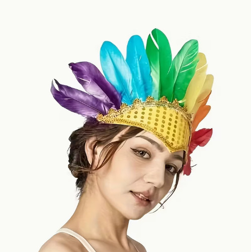 Feather headdress headpiece - feather,