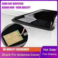 Gloss Black Car Shark Fin Aerial Antenna Mast Roof AM/FM Radio Signal Upgraded