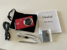 Vmotal Digital Camera Camcorder Voice Recorder Red 18x Zoom 12 Mega Pixels BNIB
