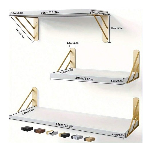 Wooden floating shelves - wooden,