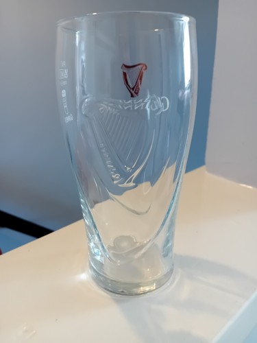 Guinness pint glass with - glass,