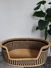 Bolga Dog Bed Basket with