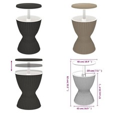 Ice Bucket Height Adjustable