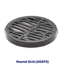 Round Gully GRID DRAIN COVER LID BLACK  7'' 175mm Round Grid Gully Grid Cover.