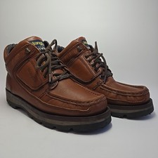 Vintage Leather Wrangler Boot Shoes Size 7 Uk Eur 41 Brown Ankle Formal Walking