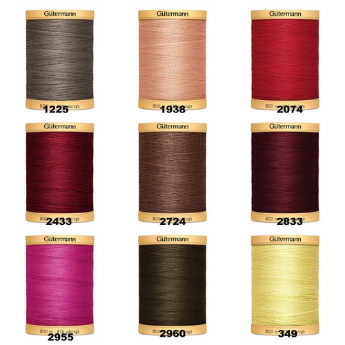 800m cotton gutermann natural - 800m,