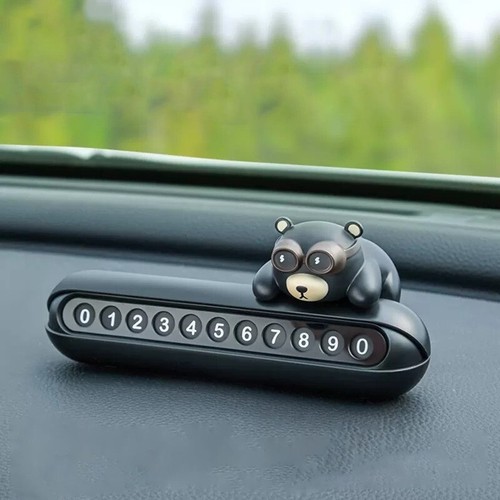 Car phone holder cartoon - car, bear