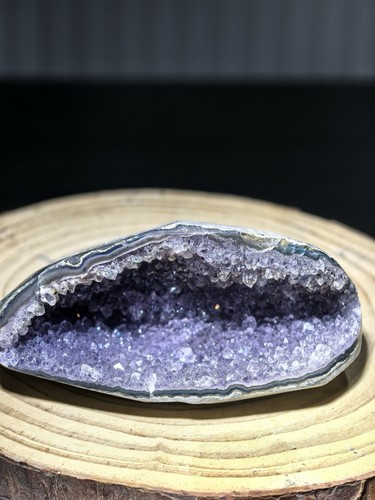 Natural amethyst geode crystal - natural,