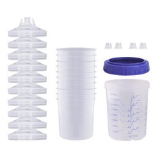 10pcs Disposable Paint Sprayer Gun Mixing Cup for HVLP Paint Spray Paint Gun