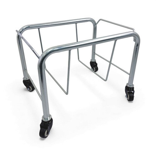 Chrome shopping basket stacker - basket,