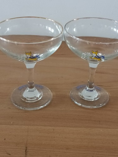 Babycham champagne glasses set - glasses,