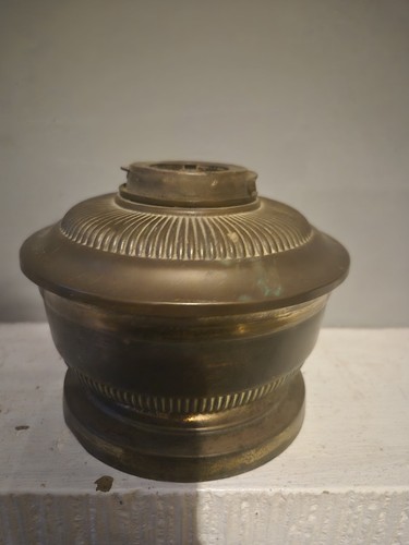 Antique oil lamp base parts - antique,