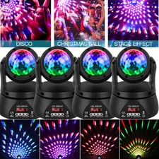 4pcs 80W LED RGBW Double Side Moving Head Disco DMX DJ Party Club Stage Light EU