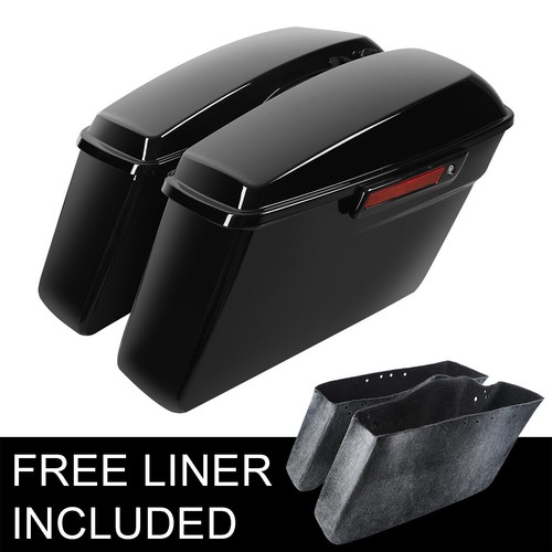 Vivid black hard saddle - black, bags