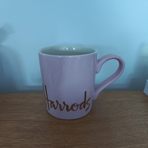 Harrods mug pink tea coffee - harrods,