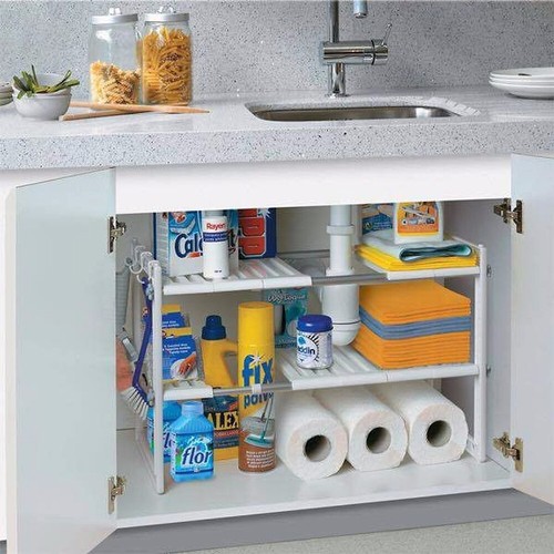 Tier extendable sink shelf - tier,