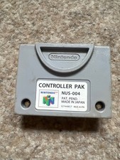 official N64 Memory Card Nintendo 64  NUS-004 Mem Pak Pack TESTED
