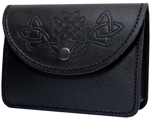 Black kilt belt pouch with - black,