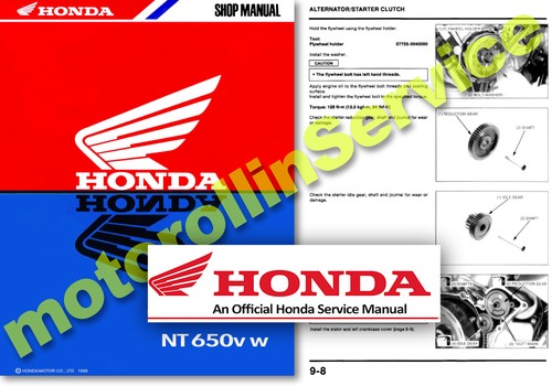 Honda nt650 deauville workshop - honda,