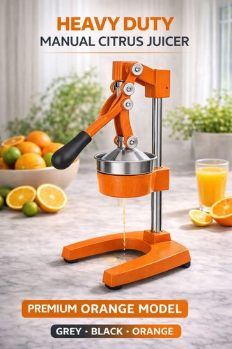Hand press citrus juicer - press,