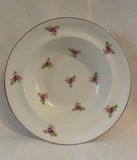 Vintage Mayfair Fine Bone China England Pink Rose Bowl ✅ 1174