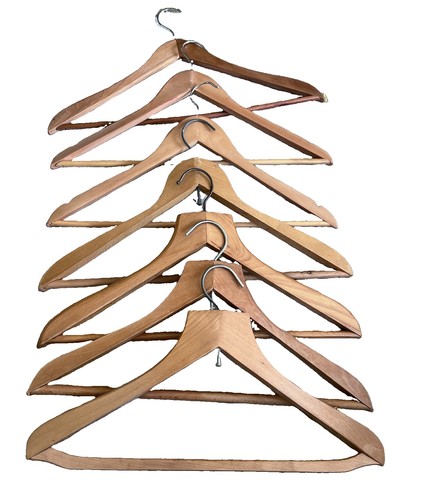 Vintage wooden hangers 7 - hangers,