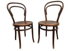 Pair of Vienna Coffee House Chairs Thonet No 14 / Luterma? Original Condition