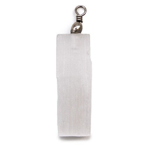 Selenite natural pendant - selenite,