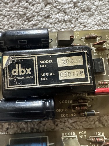 Dbx 202 vca from - vca,