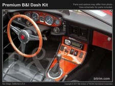 Dash Trim Kit for MG MGB 72 73 74 75 76 carbon fiber wood aluminum