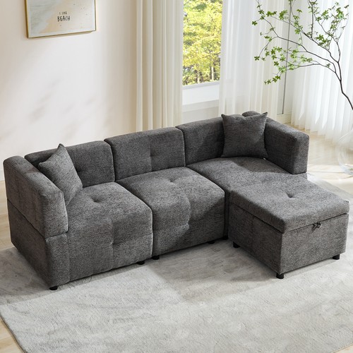 80in shaped sectional - l-shaped, sofa