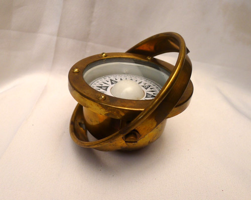 Vintage boat compass - vintage,