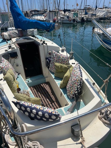 Colvic motor sailer moored - colvic, in