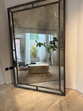 Large Full-length, antiqued metal Effect Distressed Glass mirror - 210cm X 140cm
