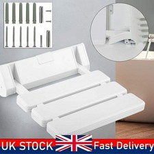 Shower Seat Foldable Wall Mounted Bathroom Mobility Aid Legs Strong Fold Up Down