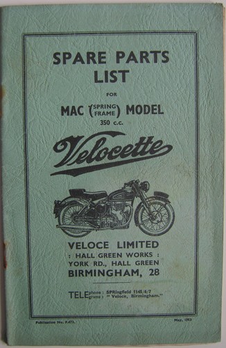 Velocette mac 350cc 1953 - mac,