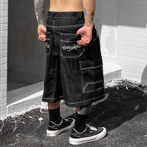 Mens chicano gang denim shorts - mens,