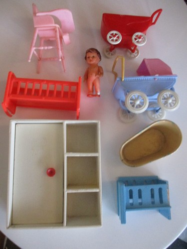 Vintage dolls house furniture - vintage,