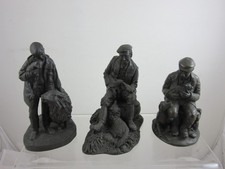 3 X Heredities Bronzed Resin