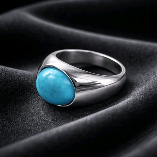 Womens signet with turquoise - signet,