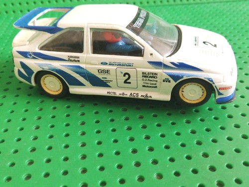 Scalextric car white ford - car,