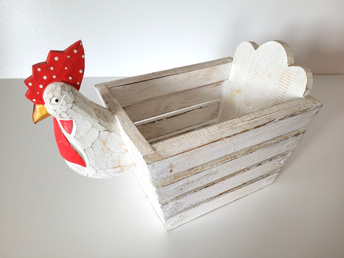 Wooden chicken egg holder - wooden,