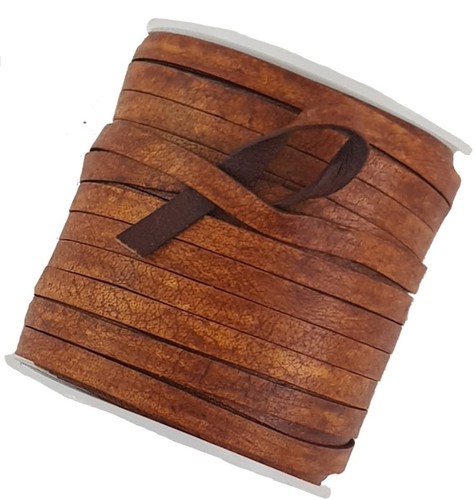 Distressed light brown flat - light,