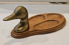 Vintage Solid Brass Duck Head